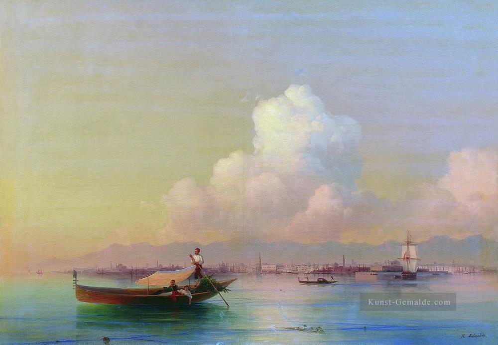 Ansicht von Venedig von Lido 1855 Verspielt Ivan Aiwasowski makedonisch Ölgemälde
